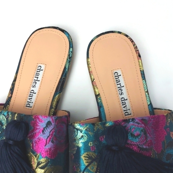 Charles David Sashay Sandal w/Tassel Colorful Slide Size 7.5 - Picture 4 of 16